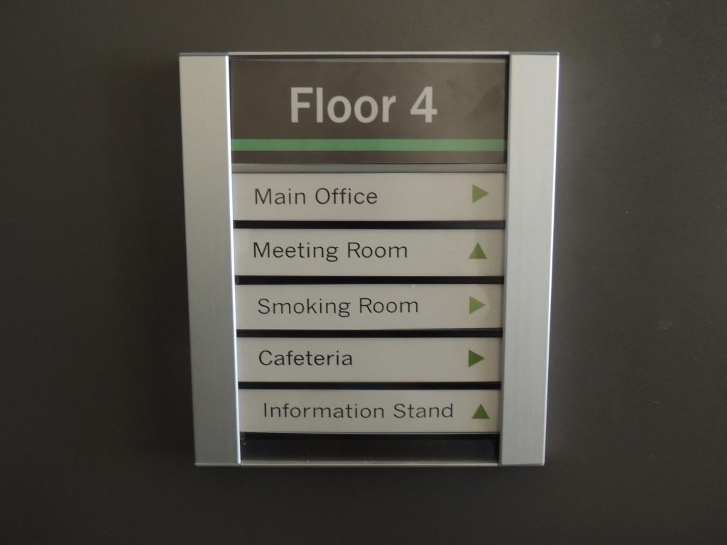 Office Directory Sign Frame Inserts