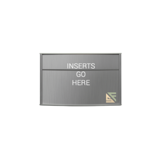 Office Sign Frame - 6"H x 8.5"W (2" Top) - WFP79