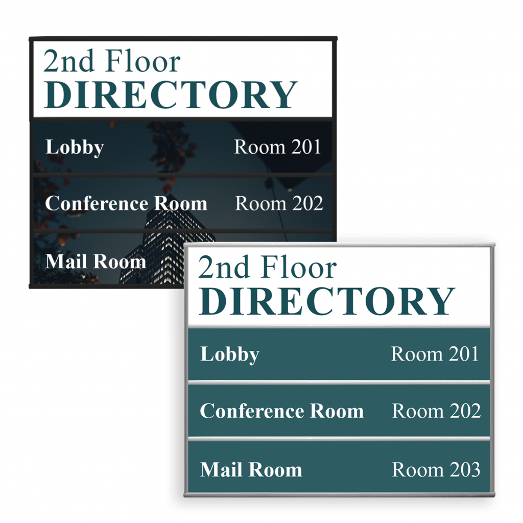 Directory Signs | Directional Signs with Changeable Inserts