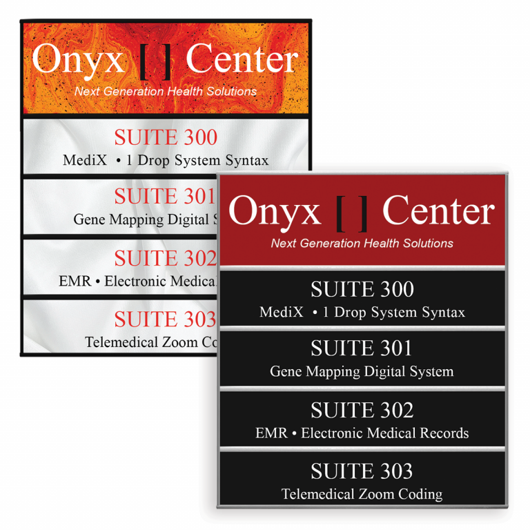Directory Signs | Directional Signs with Changeable Inserts