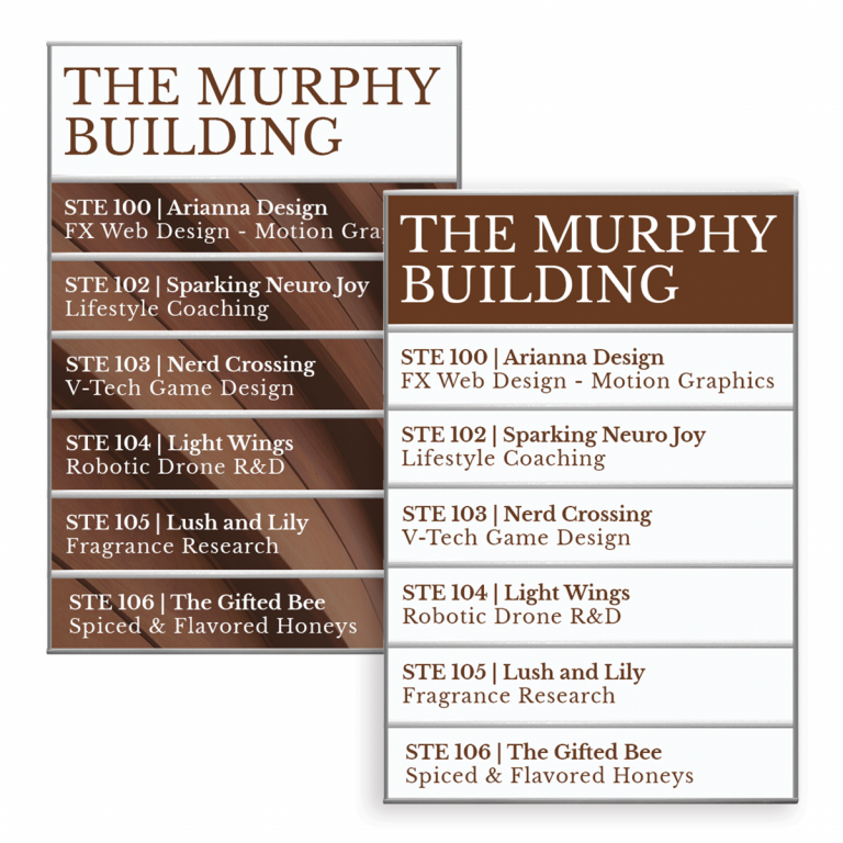 Directory Signs | Directional Signs with Changeable Inserts