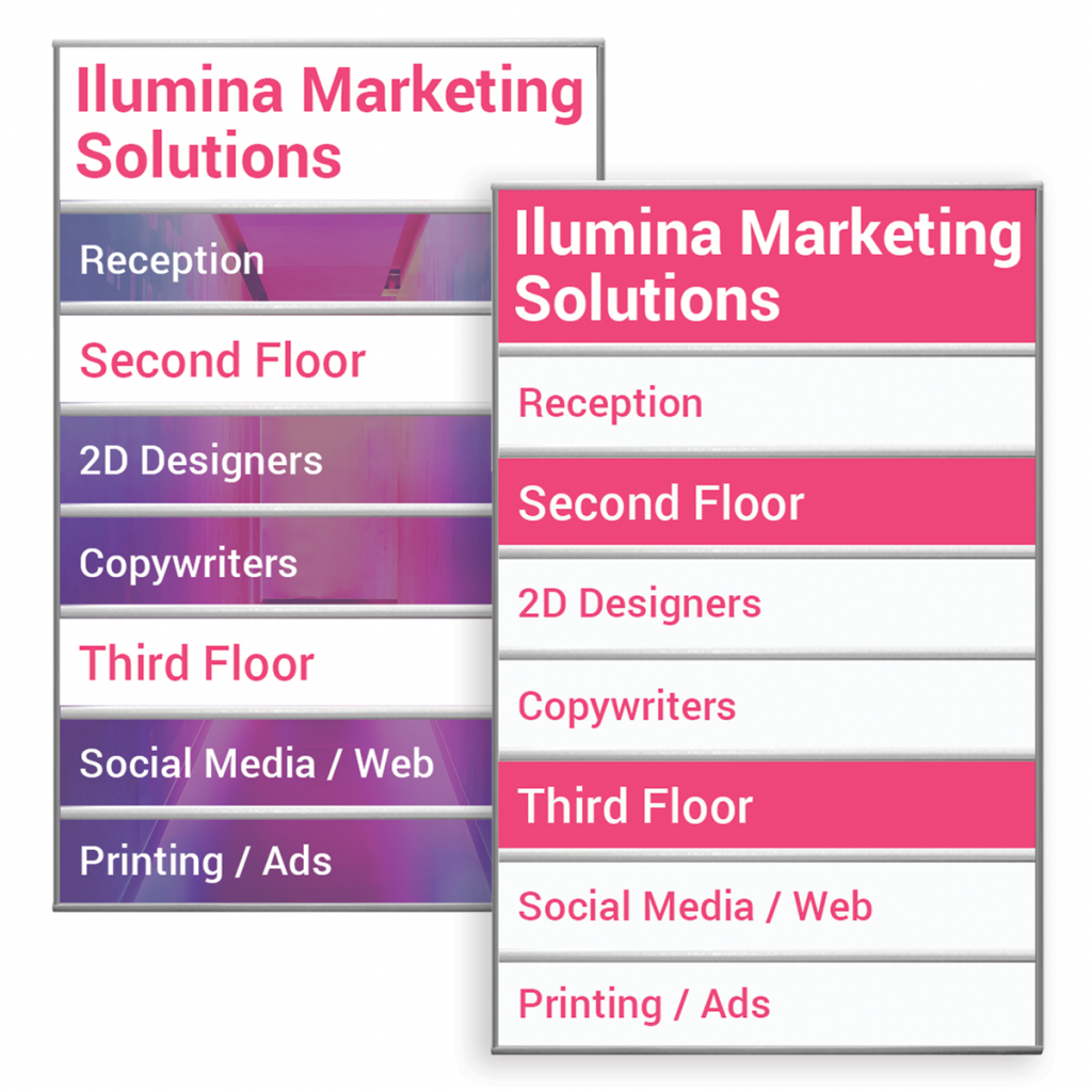 Directory Signs | Directional Signs with Changeable Inserts