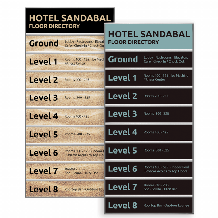 Directory Signs | Directional Signs with Changeable Inserts