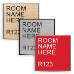 Room Signs - Room Name & Room ID Signs - Changeable Lenses